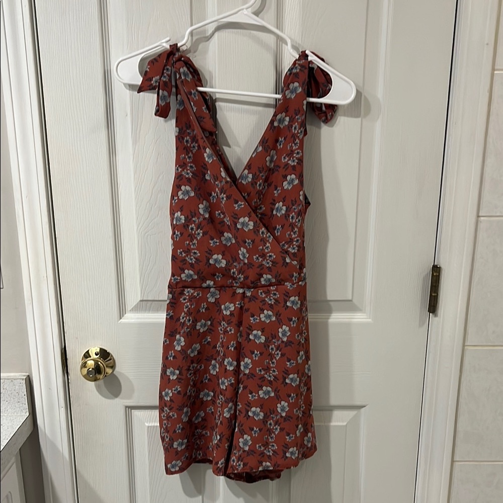 Floral Sleeveless Romper